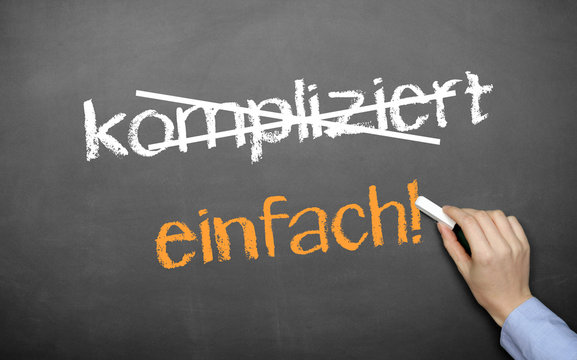 einfach u. kompliziert