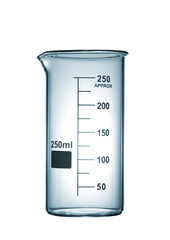 Isolated chemical beaker