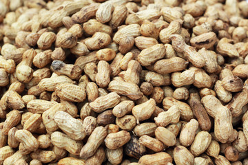 Peanut in the market on sale