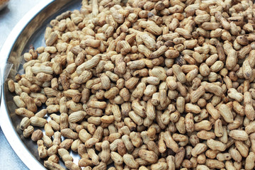 Peanut in the market on sale