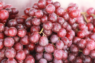 Fresh grapes on the market