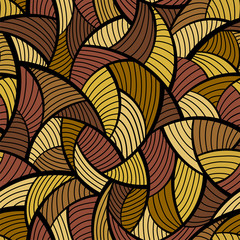 Abstract brown seamless pattern.