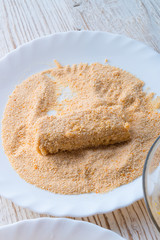 home-baked fish sticks