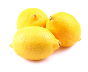 Lemons isolated on a white.