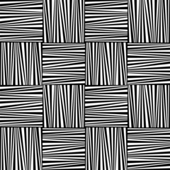 Abstract geometric black and white seamless pattern.