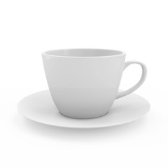 Empty Coffee Cup isolated on white background