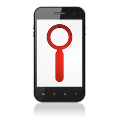 Web design concept: Search on smartphone