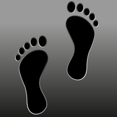 black footprint