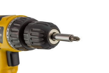Close up of cordless drill and drive bit, shallow DOF 2