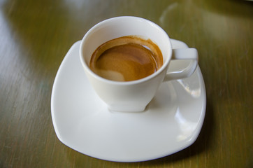 Cup of espresso coffee