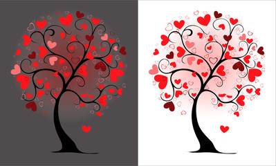Plakat valentine tree