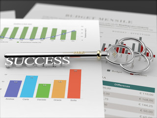 Key to Success - Financial Report Black
