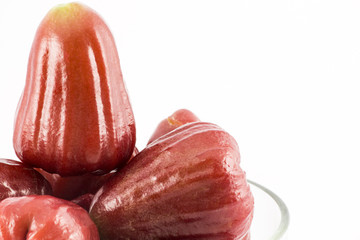 Rose apple isolated on the white