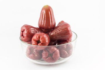 Rose apple  isolated on the white