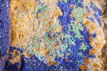 Colorful malachite surface