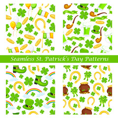 Saint Patrick's Day seamless pattern