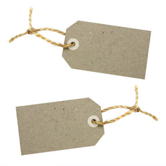 Natural paper blank label