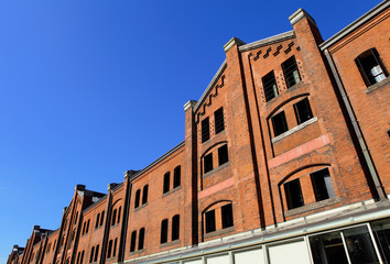 Red brick warehouse in yokohama