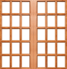 Wooden door isolated
