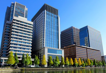 Fototapeta premium Tokyo financial district