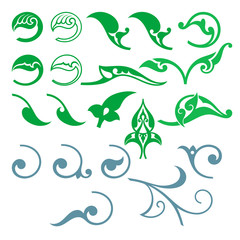 Arabic oriental ornament, floral pattern motif, arabesque.