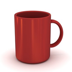 red cup isolated