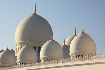 Fototapeta na wymiar Schah Zayed Grand Moschee in Abu Dhabi