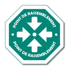 Panneau Point de rassemblement.
