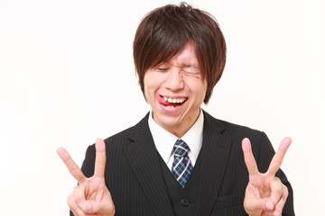 ご機嫌なビジネスマン