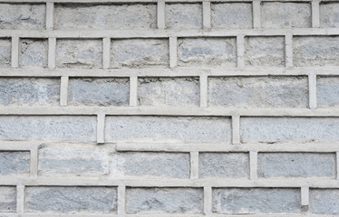 abstract part of an old fence of stone