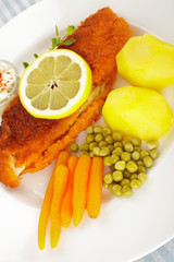 Fischgericht mit Kartoffeln