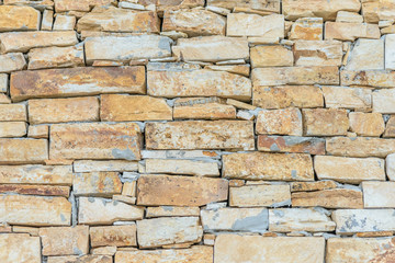 abstract part of an old fence of stone