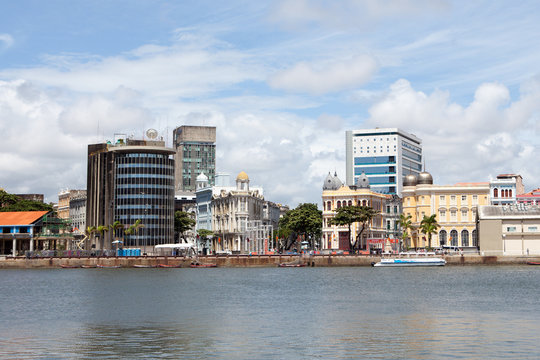 Panorama der Altstadt von Recife in Brasilien