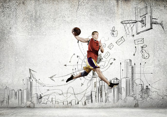 Basketball player © Sergey Nivens