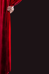 Red curtain