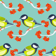 tit seamless pattern