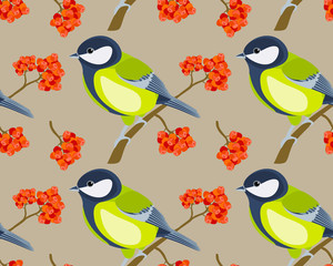 tit seamless pattern
