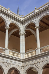 Obraz premium Courtyard inside Alcazar of Toledo, Spain