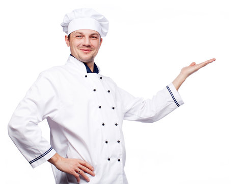 Man with chef uniform