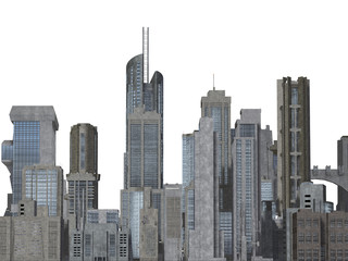 City 3d illustration