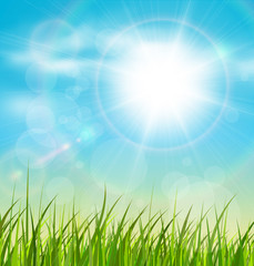 Spring natural sunny background