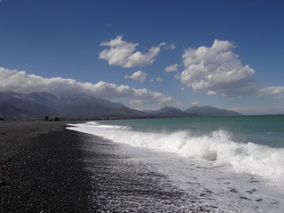 Kaikoura Beach & Ozean, Whale Watching, Neuseeland / New Zealand