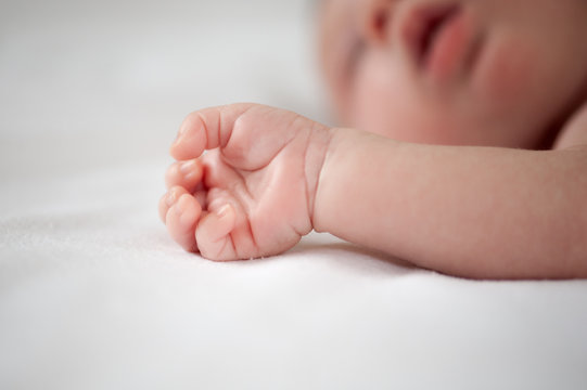 Closeup of a baby's hand