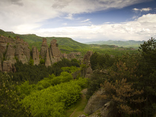 Fototapeta na wymiar Bulgarian wonders - phenomenon of Belogradchik rocks