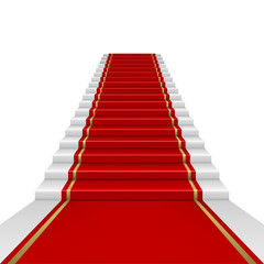 Red carpet with ladder
