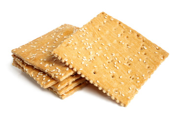 Crackers with sesame