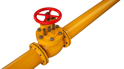 Stop valve and pipeline