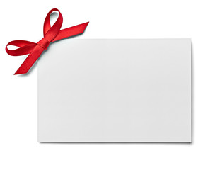 ribbon bow card note chirstmas celebration greeting