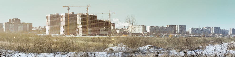Construction on the outskirts of town