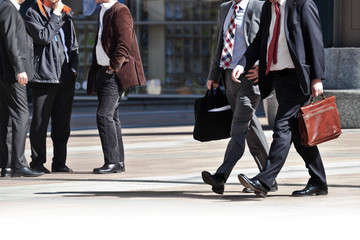 A group of businessmen.